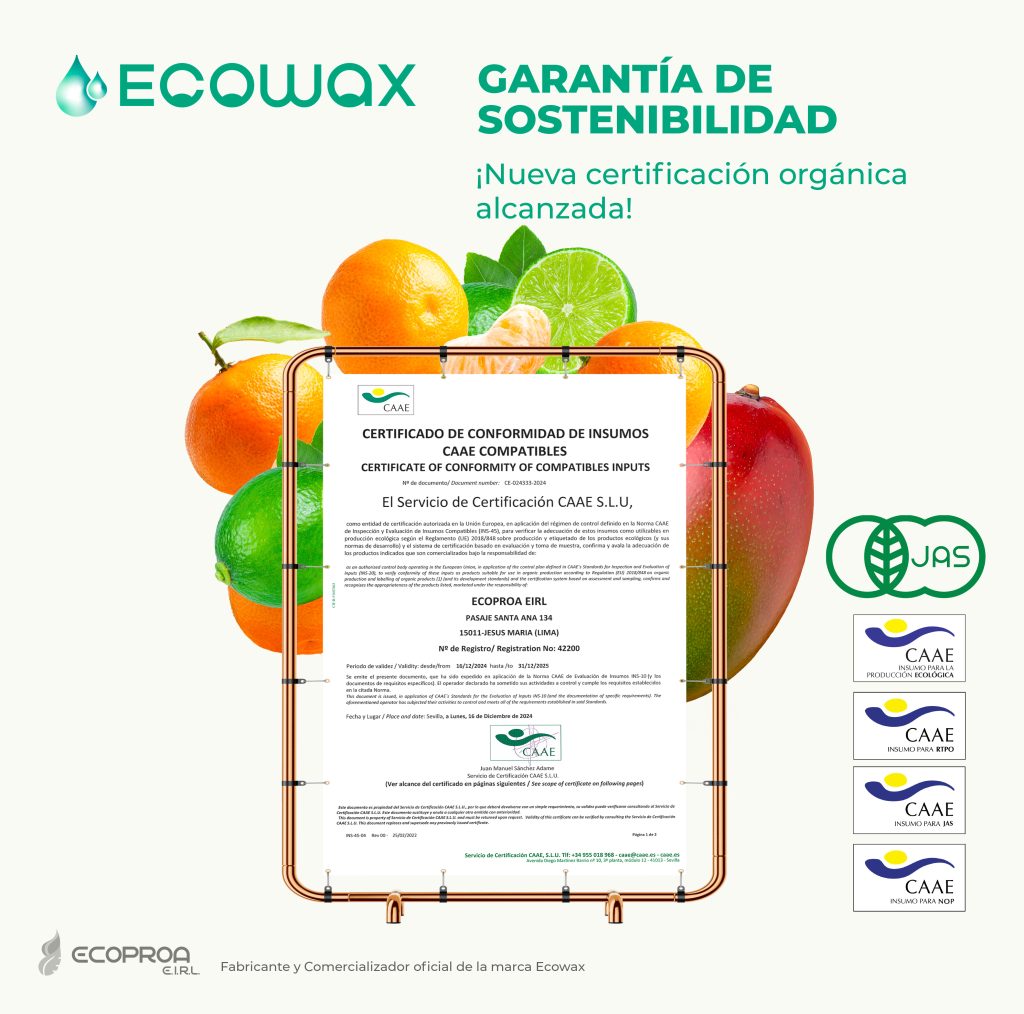 Certificación CAAE en Agroindustria: ECOWAX y Sostenibilidad